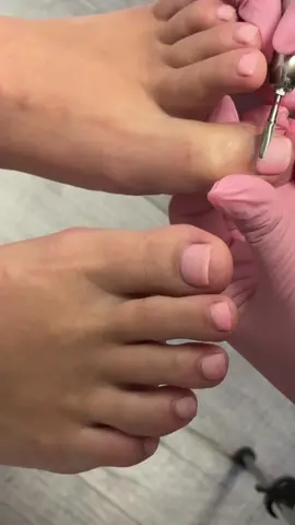 Perfectly clear pedicure🤍