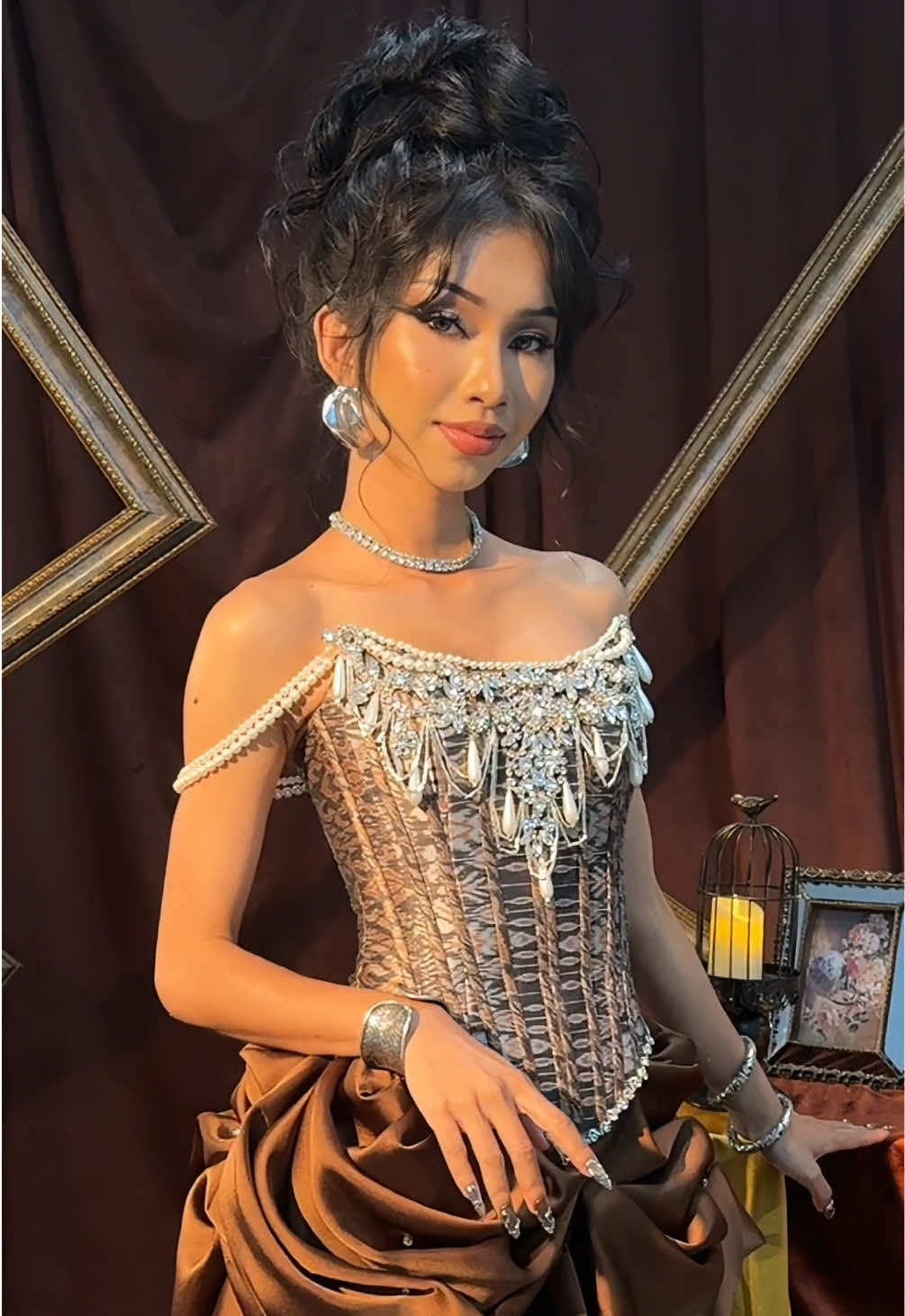 Rate my look 🤎🎇#cambodia #fyp #trending  