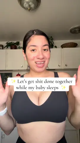 Realistic nap time chores complete, we love when we can do a nice nap reset 🤪 #realisticmomlife #resetwithme #sahm #motherhoodunfiltered #naptimereset 