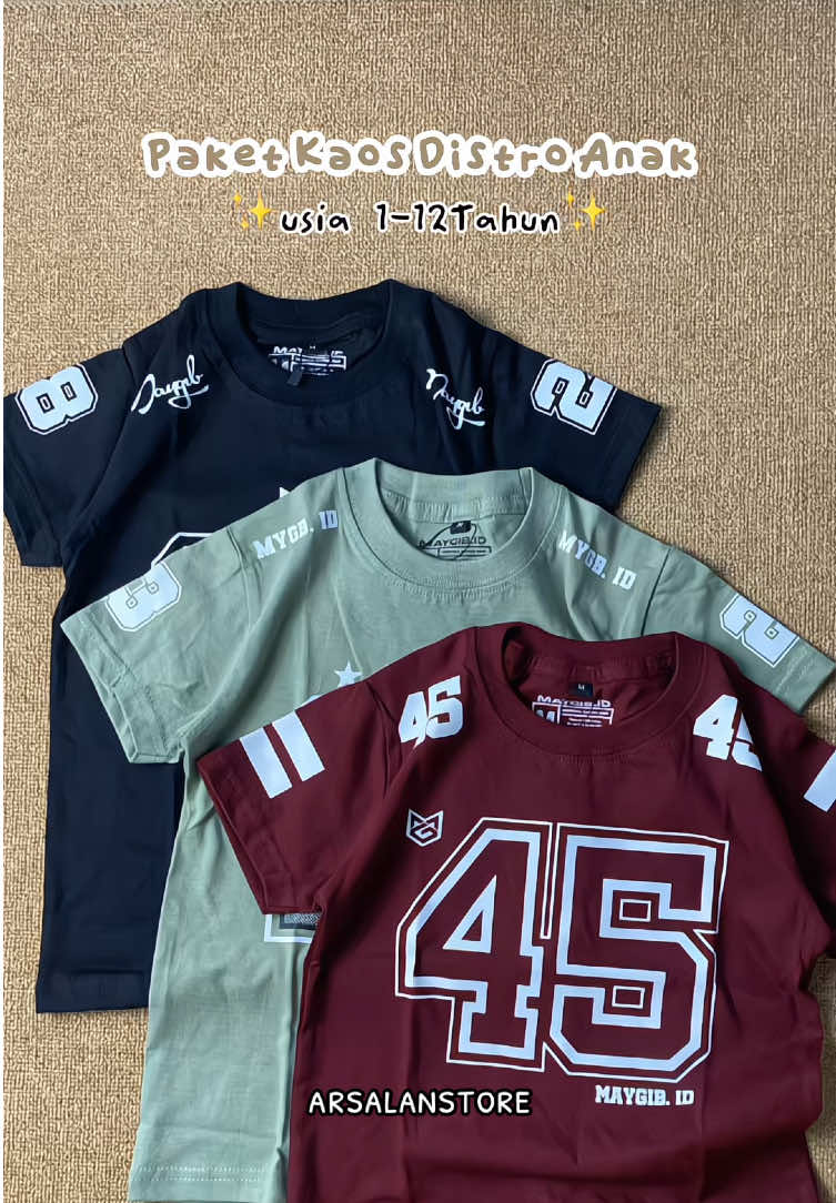 Paket kaos distro anak. Harga lebih murah bun. Langsung cek keranjang kuning #kaosanak #kaosdistroanak #kaosanakmurah #kaosanakpremium 