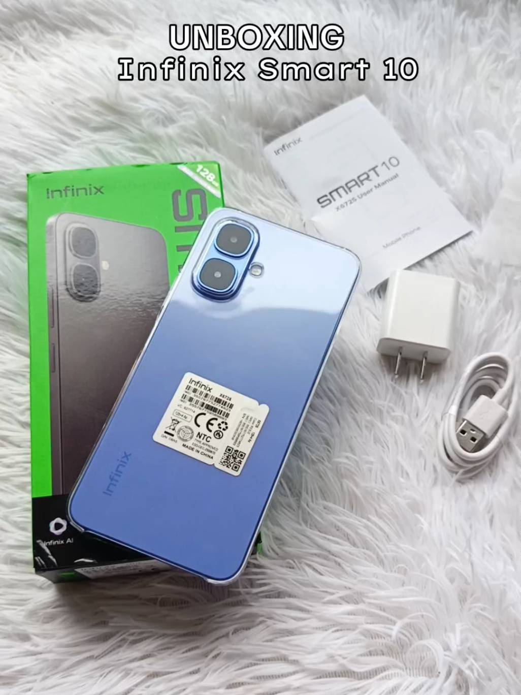 My first new phone unboxing!!🥰♥️ INFINIX Smart10 (Iris Blue) 💙🌊 #infinix #infinixsmart10 #princesdfrancisco #unboxing #fyp 