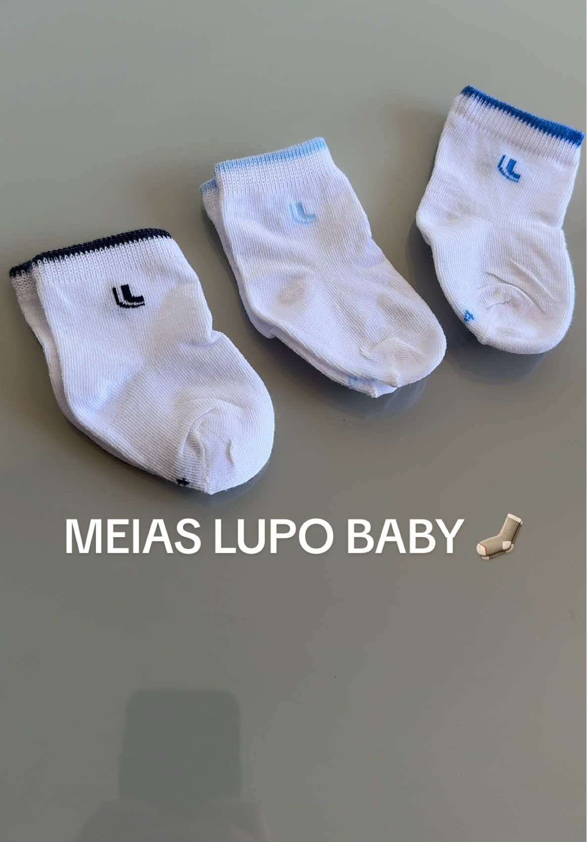 Meias lupo baby 👶💙 #meia #lupo #baby #menino #foryoupage  @Tatiely e Magno @Lupo Oficial 