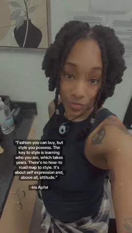 Personal style calls for you to add your personality into your outfits & looks—you become inspired by your own life experiences and environment and that helps to shape & cultivate a more unique and vibrant version of yourself— developing personal style is you conducting constant experimentation on yourself —it can be a while before you get to a point of being comfortable and successful with your expressions but you’ll never know what you can express with your looks until you make the effort to try & do so——too many people out here hide behind big brand names/ fashion trends and rarely do we see the unique qualities of who they are in their own style — shift the intention of impressing people to an intention of expressing solely you—Know yourself & Love that person the long way—let that confidence of knowing yourself guide you and influence what you wear and how you wear it—- ✨👩🏾‍🦱👩🏽‍🦱👩🏿‍🦱🌿🎨💎🧿 #pipecleanercurls #locstylesforwomen #personalstyle #mystyle #expressieyourself