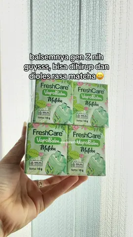 gen Z kaum jompo harus co nii #vapobalm #freshcare #inhaler #foryoupage #matcha 
