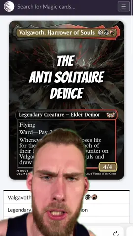 Replying to @hay_bayles_ Valgavoth Harrower of Souls #mtg #mtgcommander #mtgcommunity #magicthegathering 