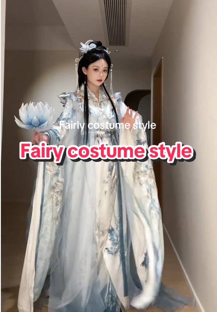Fairy costume style #ancient style #hanfu #traditionalchineseclothing #foryou #fyp #tiktokviral #viral #usa 
