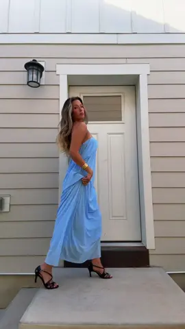 wedding guest dress🩵 #weddingguest #weddingguestdress #flowydress #dress #formaldress 