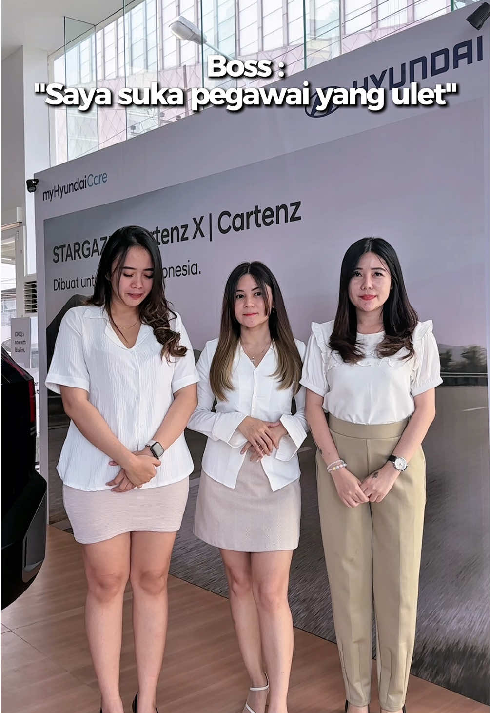 Gini kan ulet yang boss maksud ? 🐛😌👉🏻👈🏻  #hyundai #karyawan #boss #pov #sales 