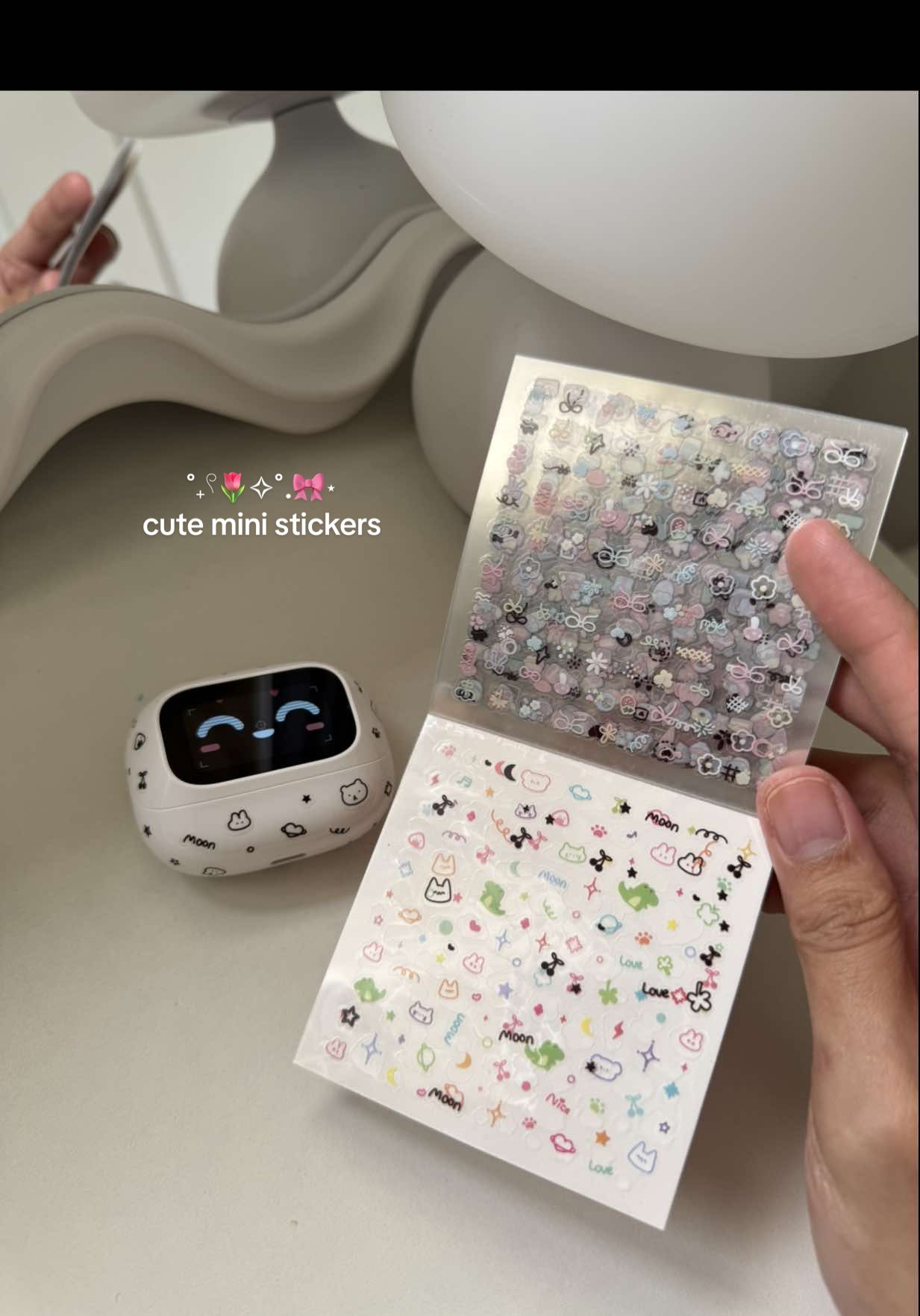 24 sheets Kawaii micro stickers! Non repeating design 🖤💫 •ᴗ• #stickers #stickerbook #ministickers #kawaiistickers #cutestickers 