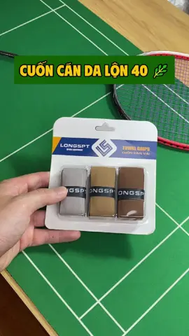 Anh em đã ai dùng cuốn cán da lộn này chưa, dùng rồi thì cmt cảm nhận cho m biết nha #caulong #caulongvietnam #badminton 