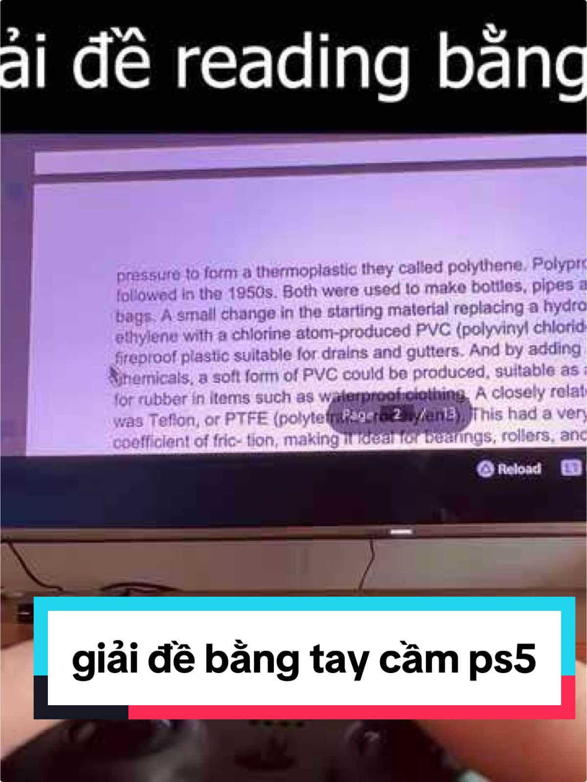 Band 9 giải đề reading bằng tay cầm PS5 #ieltsreading  #ps5