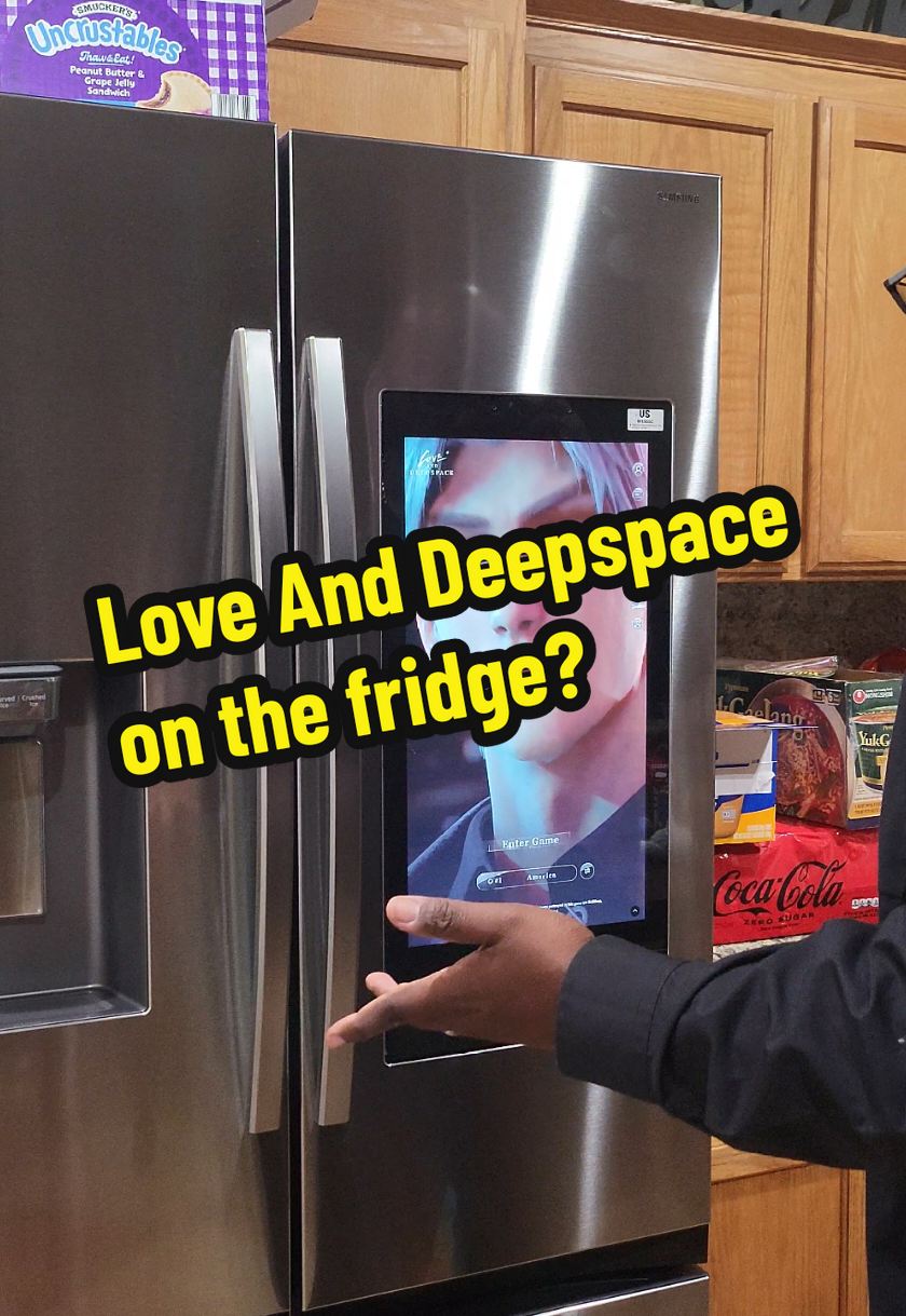 Who are these men and why are they on my fridge!? #loveanddeepspace #loveanddeepspacecharacters #gaming #samsung #lads