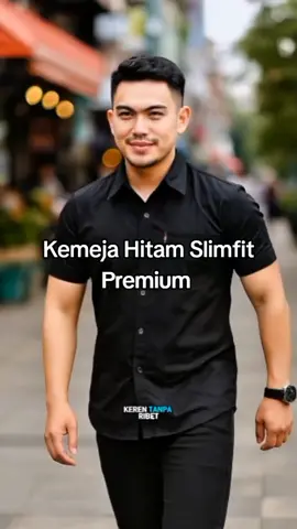 Kemeja Hitam Pria Dewasa kemeja hitam Slimfit kemeja hitam lengan pendek #kemejapria #kemejahitam #kemejaslimfit #kemejalenganpendek #kemejapressbody 