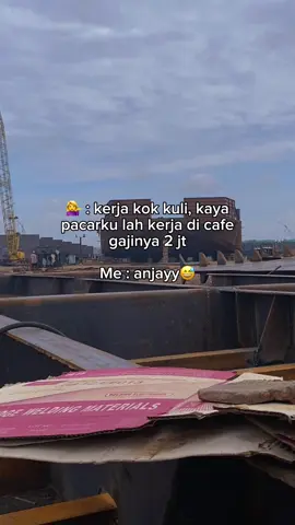 abang 1bulan cuma 1,4jt dek😭 #fupシforyou#galangankapal  #🐦‍⬛#welder #batam 