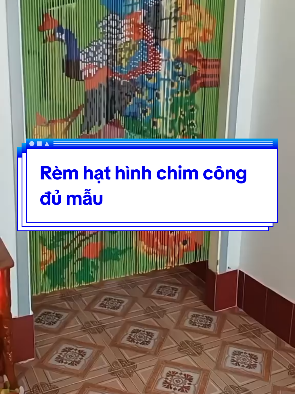 Rèm hạt hình chim công đủ mẫu #hinhthat #remhatnhua #remcua #remhatphale 