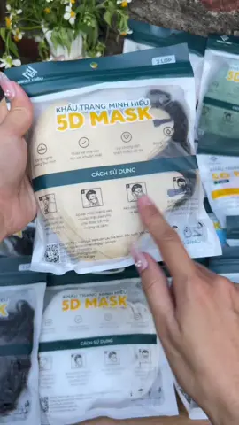 Khẩu trang 5D Minh Hiếu #xuhuong #khautrang5d #khautrang 