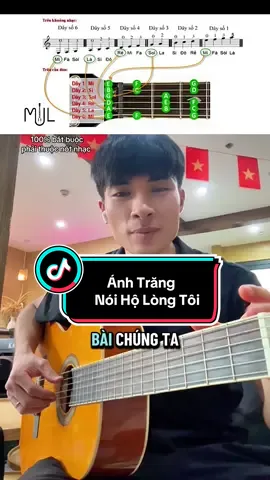 Học đàn cơ bản qua bài Ánh Trăng Nói Hộ Lòng Tôi ( Guitar thuộc nốt nhạc ở 3 ngăn đàn đầu tiên) #thaythinhdayguitaronline #guitar #Guitarcover #lophocdanvinhomesocenapark #guitaronline 