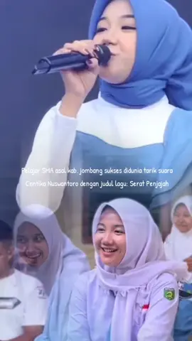 Pelajar asal kota jombang sukses di dunia tarik suara #cantikanuswantoro #omadella #adella #fypシ゚ 