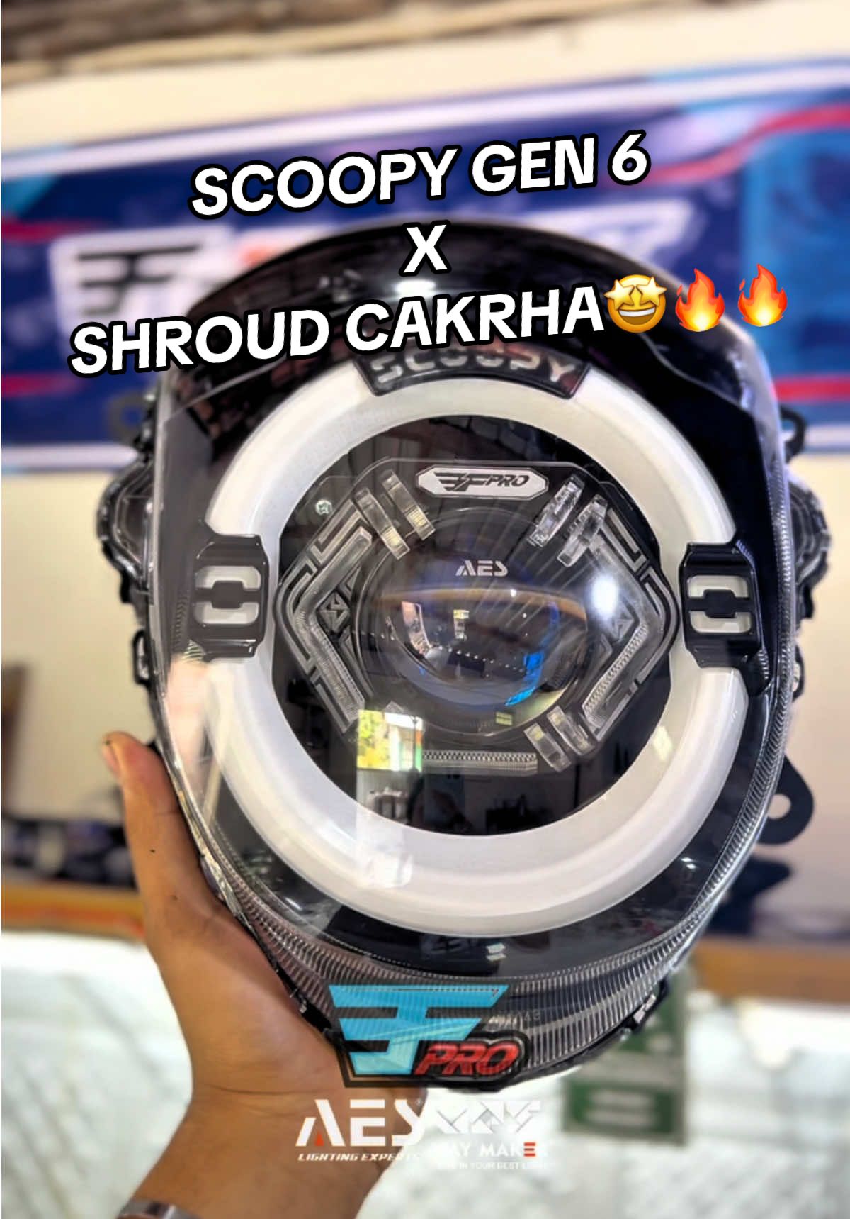 SCOOPY GEN 6 X SHROUD CAKRHA🤩🔥Spek Biled AES BI-LASER 3 INCH😜 .  Pemesanan bisa klik link di bio / langsung hubungi🤳admin nomor wa ada di bio😍 .  .  #Scoopy #scoopymodifikasi #TEAMBULLAES #BULLAES #AES #BILASERAES #scoopyindonesia #scoopy2021 #scoopypropperindonesia #scoopyprestige #scoopydulubarukamu #scoopyr12 #scoopy2023 #aes #biled #biledprojector #ef18project 