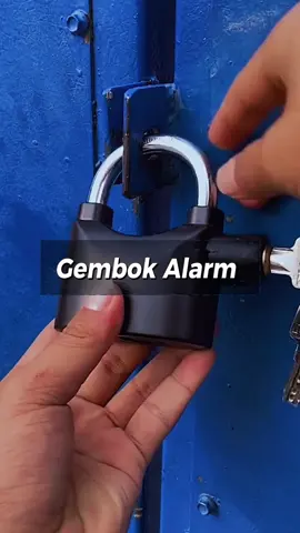Gembok pintar, alarm keras, maling minggat! 🚨 #GembokAlarm #PengamanRumah   