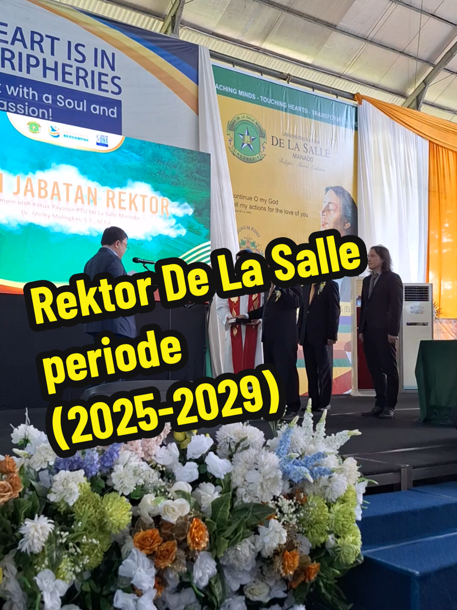 selamat datang Pemimpin kami Ps Dr.Gregorius Hertanto Rektor @unikadelasalle periode 2025-2029. #ukdlsm #delasalle 