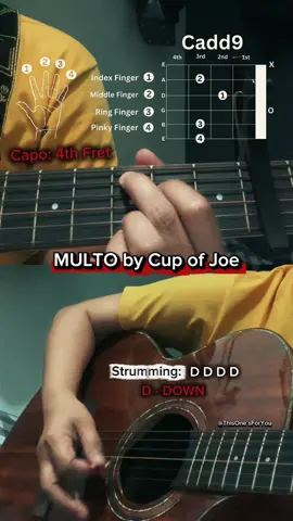 Easy Guitar Chords Tutorial 🎸✨ #fyp  #guitartutorial #multo #cupofjoe 