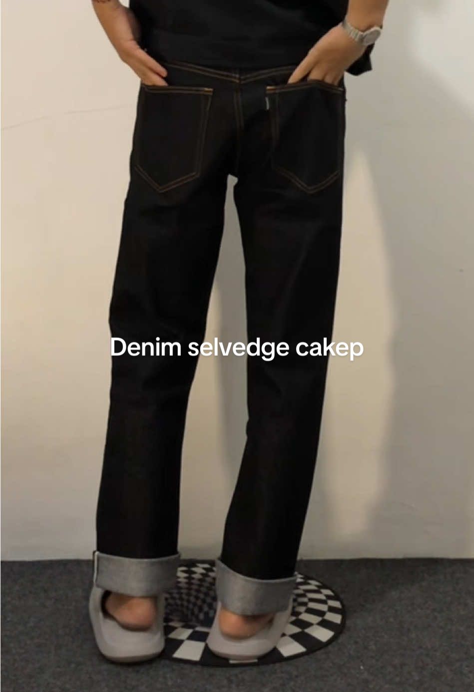 Denim selvedge cuttingan regular warna cakep @Transworldstore  #denimselvedge #jeansoutfit #rekomendasioutfit #outfitsimple 