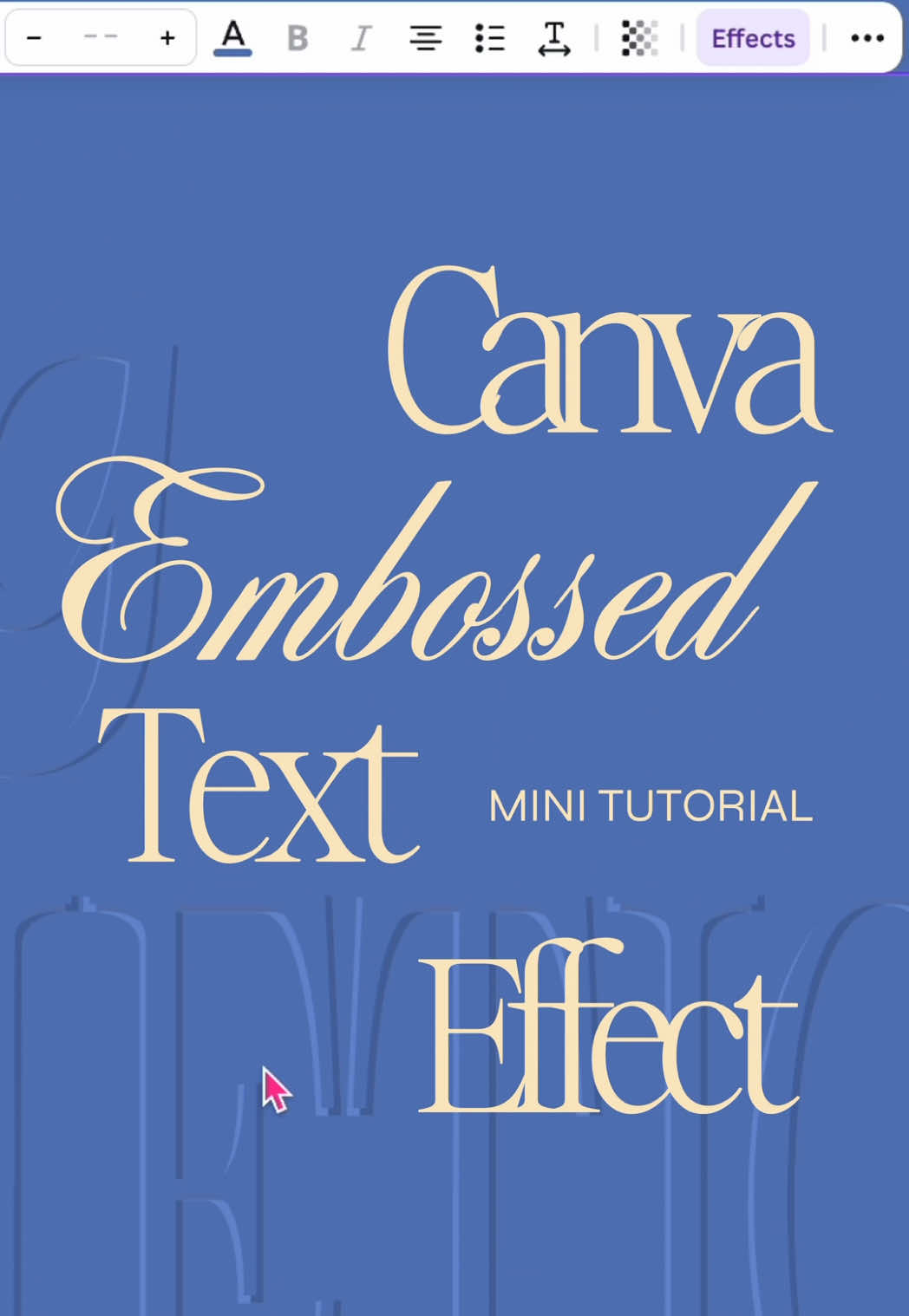 Replying to @Nicole👩🏼‍💻 SMM • Content Save for later! #canvatutorial #embossedtext #editingtips #portfoliodesign #fyp 