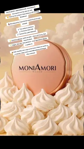 PROTEJEAZĂ. UNIFORMIZEAZĂ. FASCINEAZĂ. ✨ Descoperă noul tău aliat de vară: 🌞 Fond de ten compact Solar Defence SPF 30 de la MoniAmori 💁‍♀️ Machiaj perfect și protecție solară? Acum le ai pe ambele! ✔️ Ten uniform și luminos ✔️ Protecție UVA/UVB ✔️ Textură fină, piele hidratată 💡 Cremă la aplicare, pudră pe piele – efect soft focus, fără imperfecțiuni. 🌱 Vegan, fără talc, fără parabeni – doar ingrediente blânde cu pielea ta. 📦 Adio machiaj care curge și ten lucios! Pielea ta merită ce e mai bun, chiar și sub soare!#MoniAmori #Chogan #Succesteam 