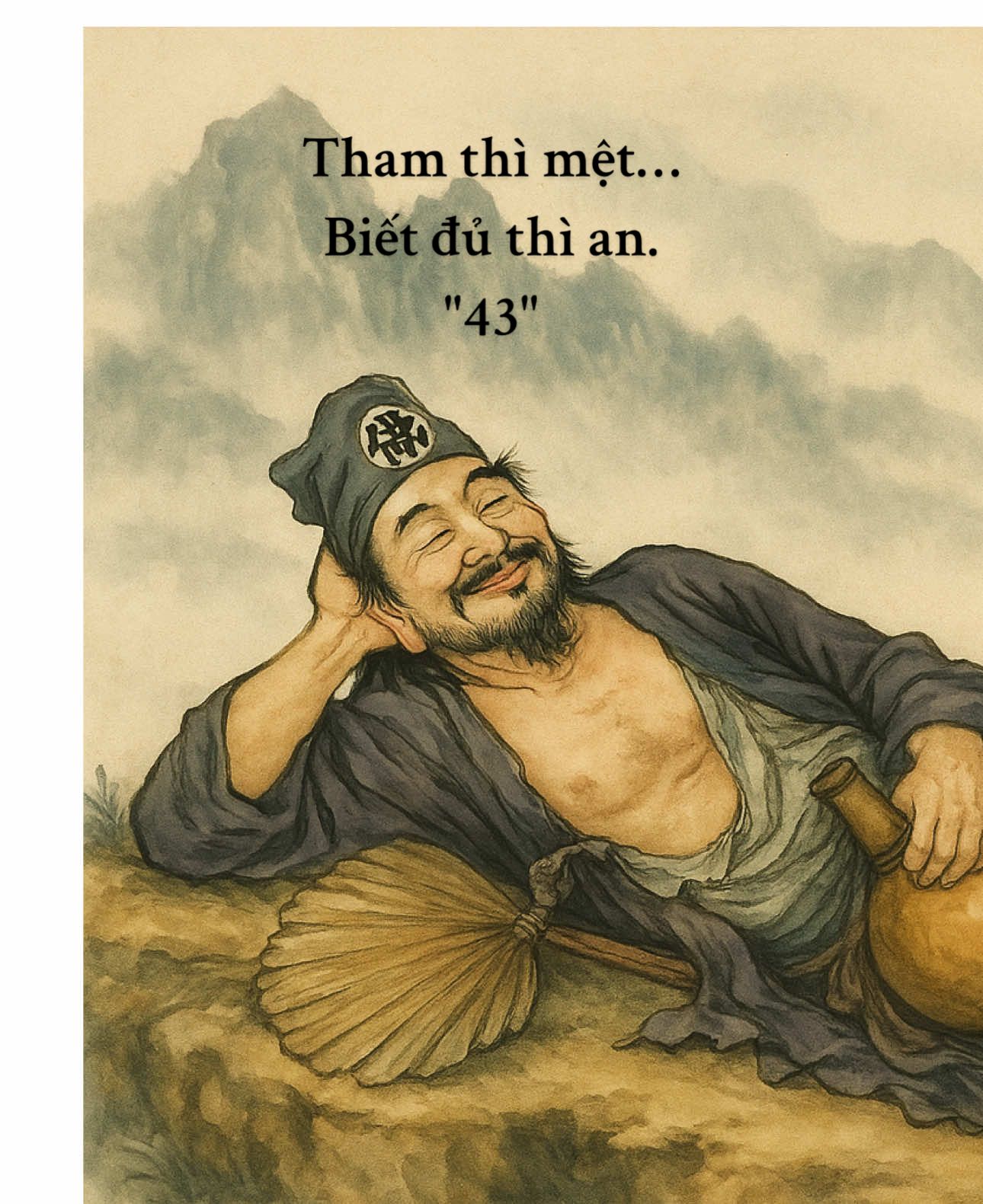 Tham thì mệt… Biết đủ thì an. #tediendaovadoi #trending #chutuonggiangdao #xuhuong #CapCut 