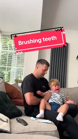 Brushing teeth 🪥  Toothbrush battles with the kids! 😅 #ClockInDadOut vs. tiny teeth tantrums. Send help!  #brushing #teeth #viral #fyp 