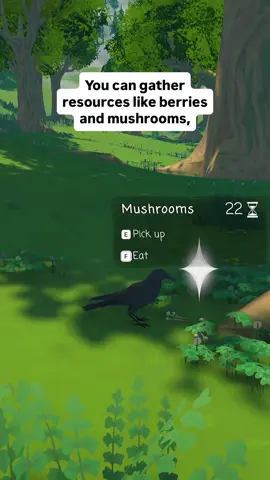 Some interactions we made for our crow survival game 🐦‍⬛🐦‍⬛🐦‍⬛ . #gamedev #indiegame #cozy #crow #survivalgame 