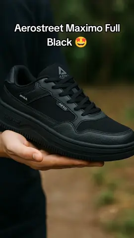 Sepatu Aerostreet Maximo Full Hitam yukk co sekarang sebelum kehabisan 😎 #aerostreet #sepatuaerostreet #sepatukekinian #sepatupria #sepatucasual 