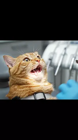 E si… anche i gatti vanno dal dentista 😸🦷 #morecla 