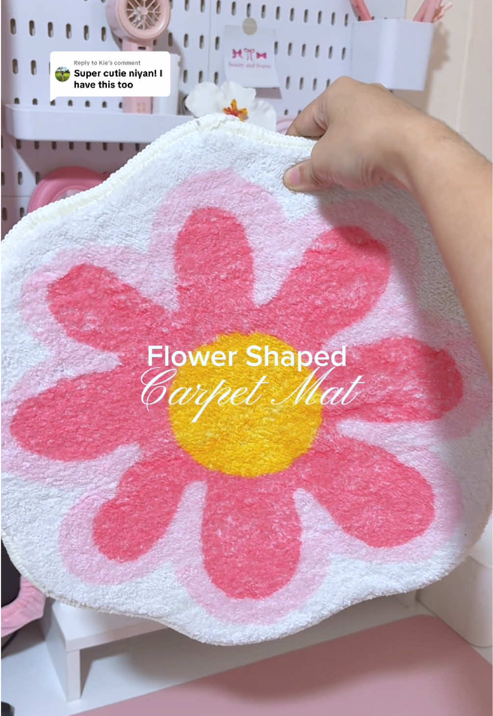 Replying to @Kie Cutie ng carpet mat nato 💗🌸 flower shaped carpet mat. nonslip ang easy to clean. Recommended to use in your room, bathroom and your desk.  #fyp #carpetmat #floormat #nonslipmat #nonslipbathroommat  non slip mat bathroom non slip mat kitchen non slip mat flooring non slip mat for table floor mats for room floor mat floor mat carpet flower shaped carpet