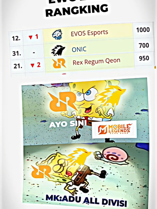 Tim Besar Sesekali Adu All Divisi Yuk😅,Kok Divisi MLBB Terus, Team Esport Atau Team MLBB 😅#promomakanmerdeka #evosesports #fyp #MLBB #MLBBMysticMeow 