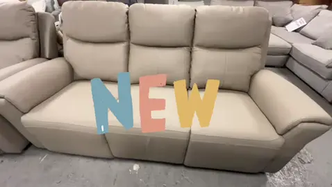New stock arrives all the time, this beautiful recliner in stone microfiber is available now in sofa sets at unbeatable prices! #sofa #recliner #furniture #microfibre #reclinerseats 