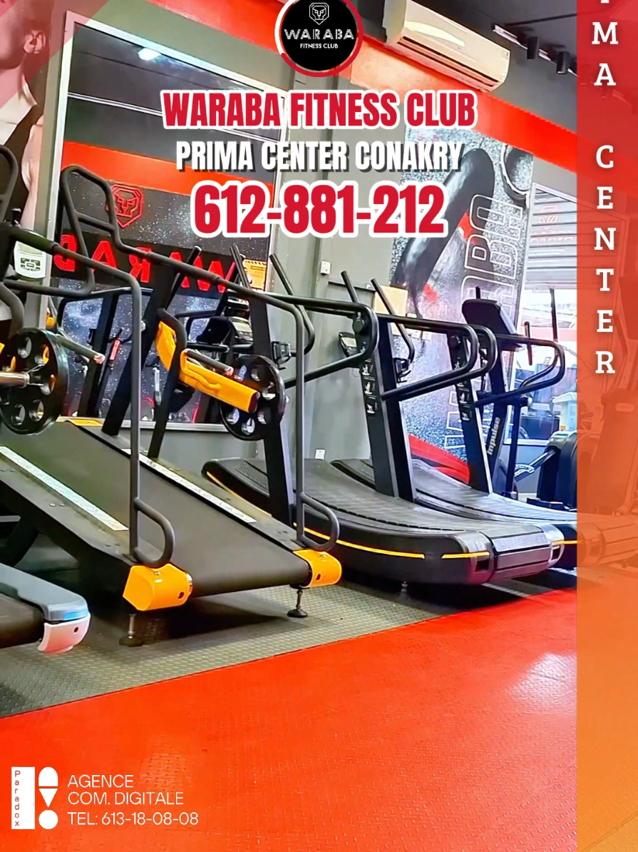 Waraba fitness club est une  salle de sport qui se trouve dans l’enceinte de prima center !💥  Et qui offre des services comme: de l’Aérobie,  du cardio training,  du yoga, du karaté,  de la boxe , de la musculation et p’en d’autre activité pour une remise en forme complète !💯💥 Pour plus d'informations Contactez le 612-88-12-12  #guineenne224🇬🇳 #conakryguinea🇬🇳🇬🇳🇬🇳 #primacenterconakry #bonplan #viralvideos 