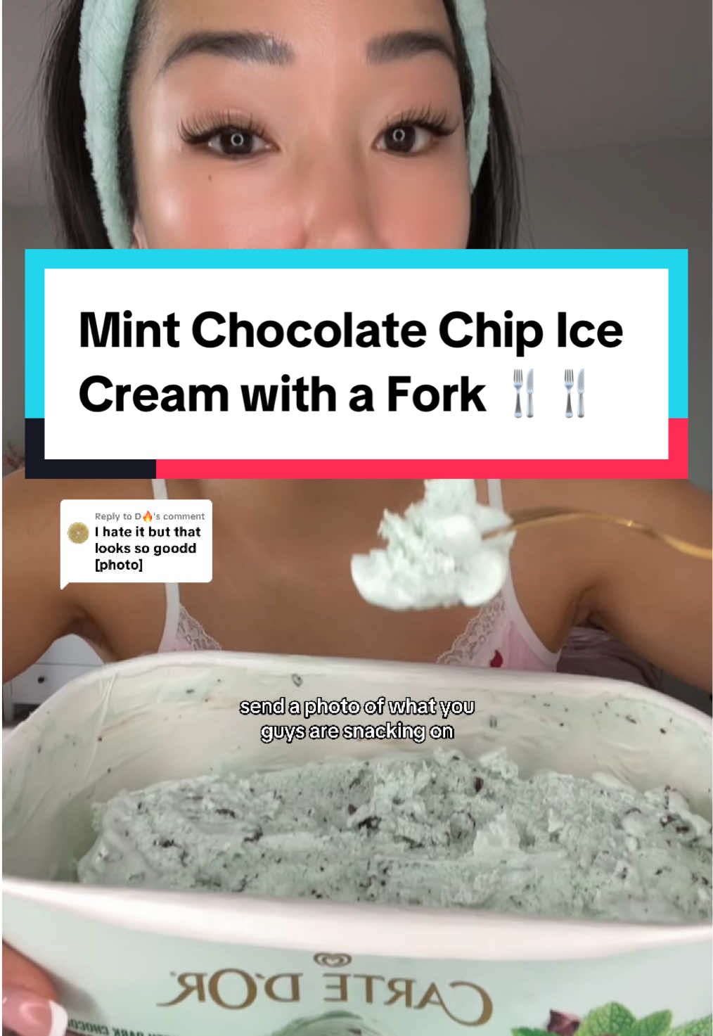 Replying to @D🔥 We’re back with a fork! ❤️❤️ #eatwithgg #ggflavour #mukbang #mintice #eatwithme 