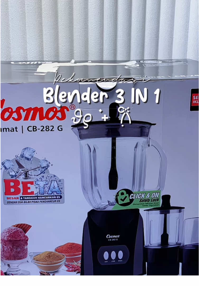 Wajib banget punya blender ini di dapur😍 #cosmosblender3in1 #cosmoscb282blenderkaca #blender3in1 