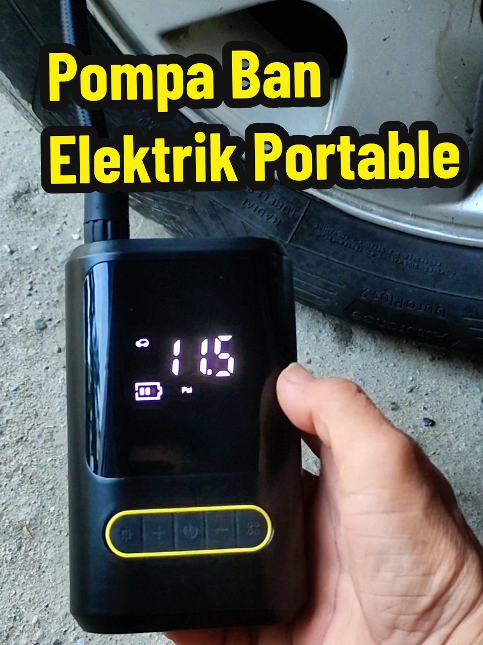 Pompa elektrik ban mobil otomatis portable #pompaban #pompabanotomatis #pompabanportable #carairpump #modalkontendoang  sedikit