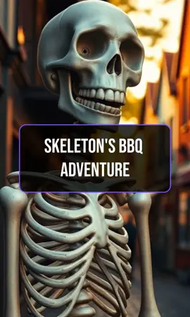 Why did the skeleton go to the BBQ? #funny #skeleton #BBQ