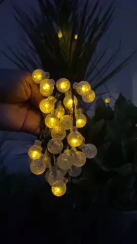 ไฟลูกแก้วโซล่าเซลล์ความยาว 12 เมตร#ไฟลูกแก้วโซลาร์เซลล์#ไฟโซล่าเซลล์#ไฟประดับ#ไฟกระพริบ#ของมันต้องแชร์