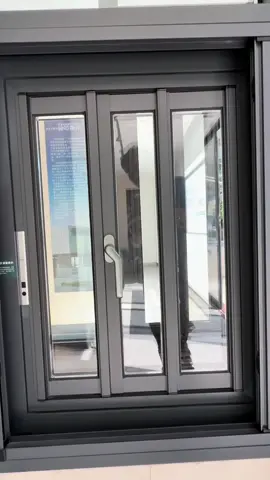 Rotating window with three panels opening simultaneously, 10cm spacing ensures ventilation and safety.#aluminumdoor #window 