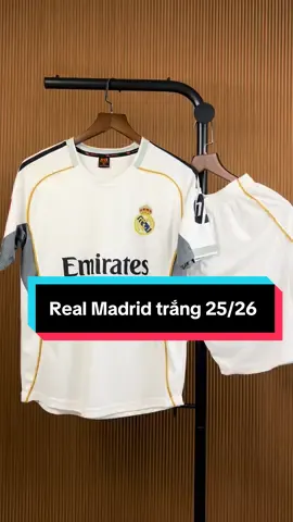 Bộ quần áo bóng đá clb Real Madrid 25/26 vải mè#xuhuong #runsports #aobongda #intenso #real 