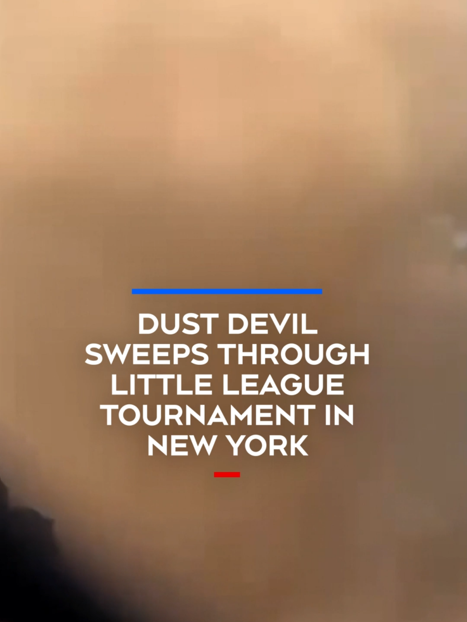 Watch the dramatic moment a large dust devil suddenly whipped up during a Little League tournament. #ctvnews #news