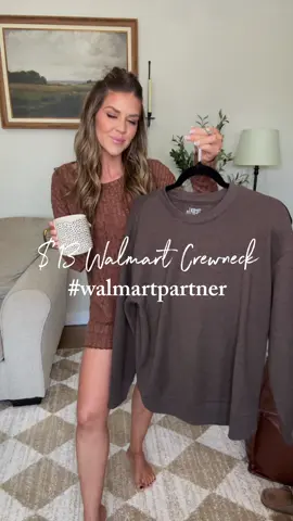Thank you @Walmart for partnering with me in this video! #walmartpartner! Grab your favorite $13 Crewneck now by shopping my @LTK page! 🔗 in my bio. #liketkit #walmartfashion #fallstyle #under20