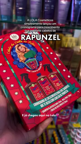 🚨 Atenção, amantes de cabelão! 🚨 A LoLa Cosméticos lançou um cronograma que promete fios dignos de contos de fadas 👸✨ E o melhor: já chegou na Lalu! 💖 Quem aí vai começar o projeto Rapunzel? 💆‍♀️ #ProjetoRapunzel #lolacosméticos #laluperfumaria 