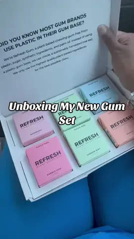 Refresh is plant-based, and so good you’ll want every flavor. #RefreshYourBreath #gumunboxing #unboxwithme #gumtok #snacktok 