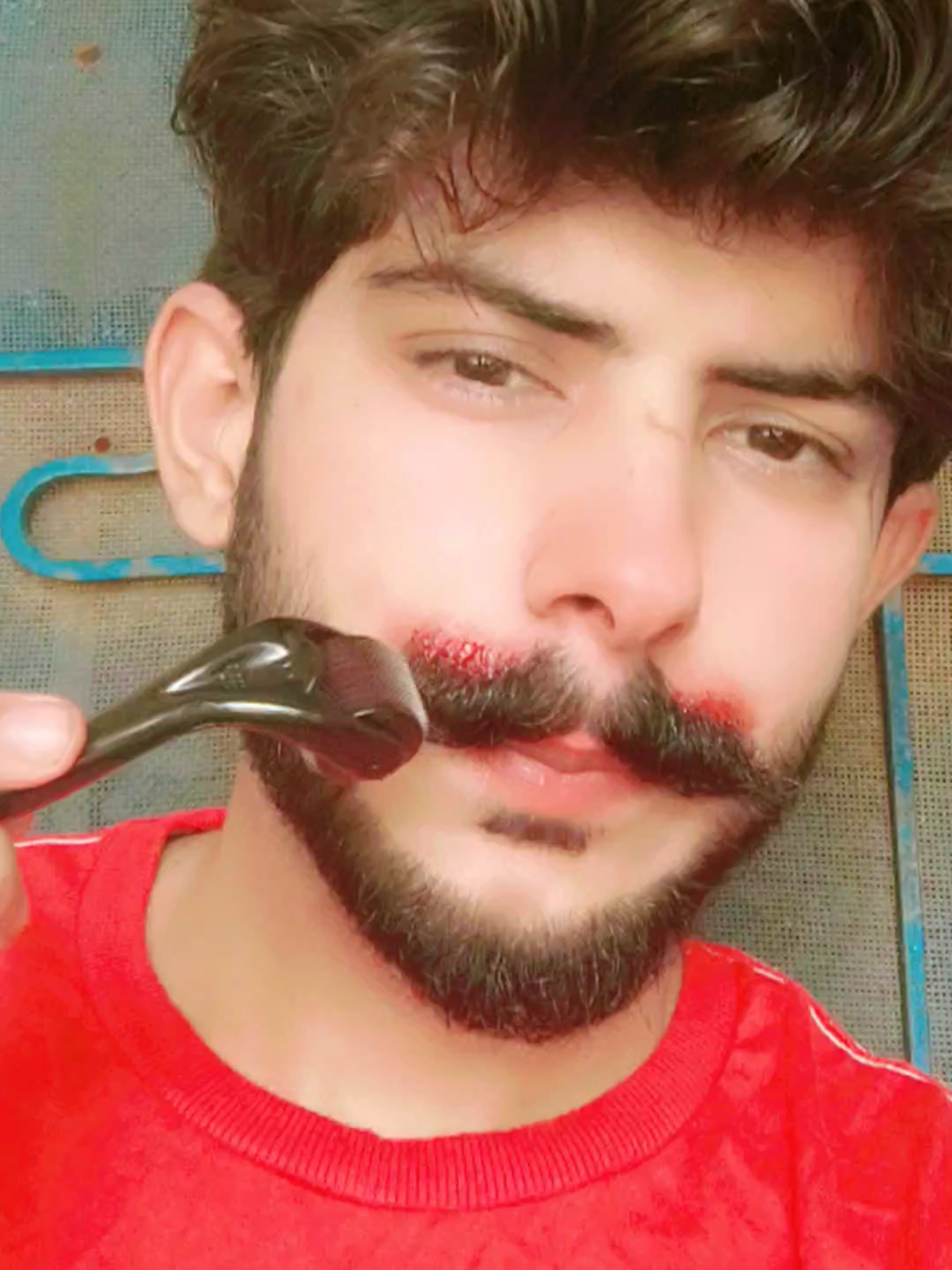 Derma Roller Use and Results 😎📷 #dermaroller #dermarollerresults #mensgrooming #moustachegrowth #beardandmustache 